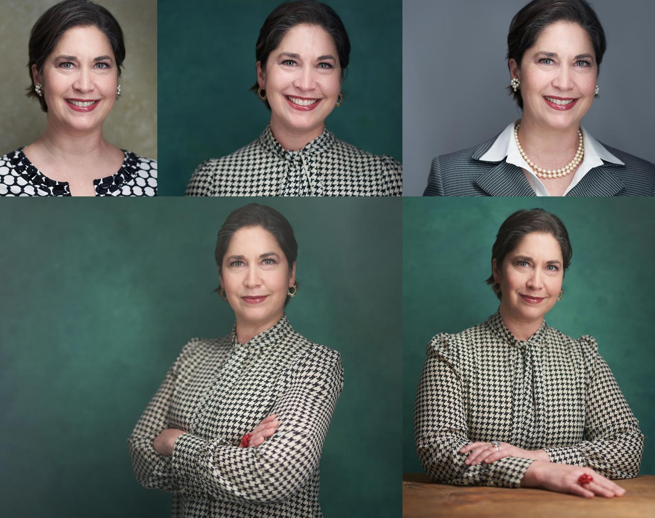 Professional portrait collage